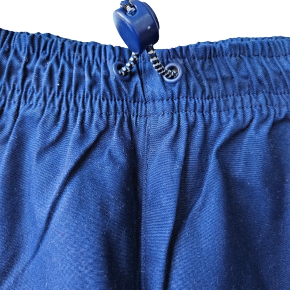 Adidas vintage blue trackpants high waist tapered leg elastic waist unisex sz M - Picture 6 of 17